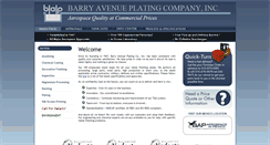 Desktop Screenshot of barryavenueplating.com